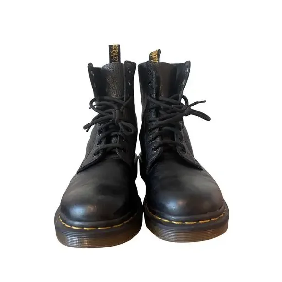 Dr. Martens Pascal Black Pebbled Leather Combat Boots – Women’s 8 / EU 39 - Picture 9 of 9